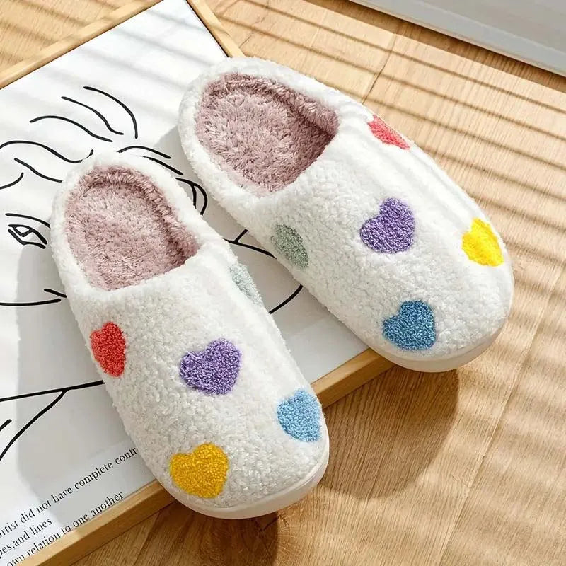 Warm Heart Slippers – Soft & Comfortable House Shoes