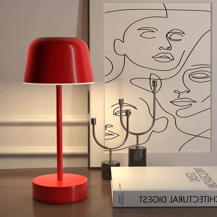 Trådløs Bauhaus Bordlampe Minimalistisk og Stilfuld