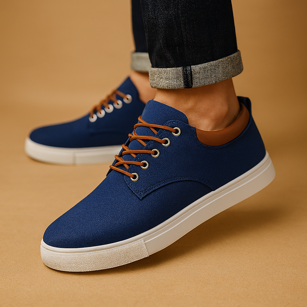 Komfortable herresko med stødabsorberende sål til daglig brug