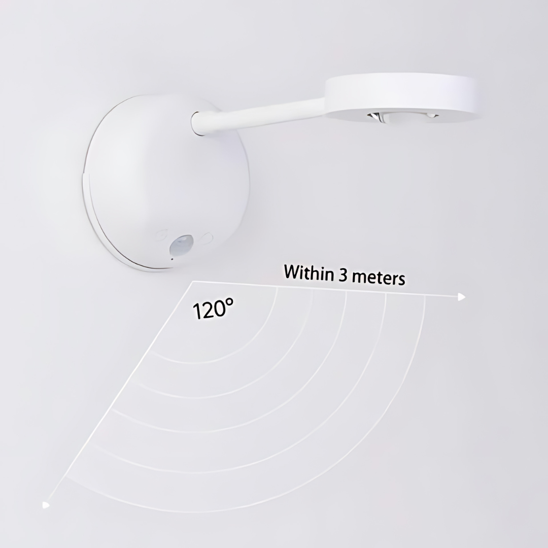 Trådløs LED-spot med bevægelsessensor og 360° justerbarhed