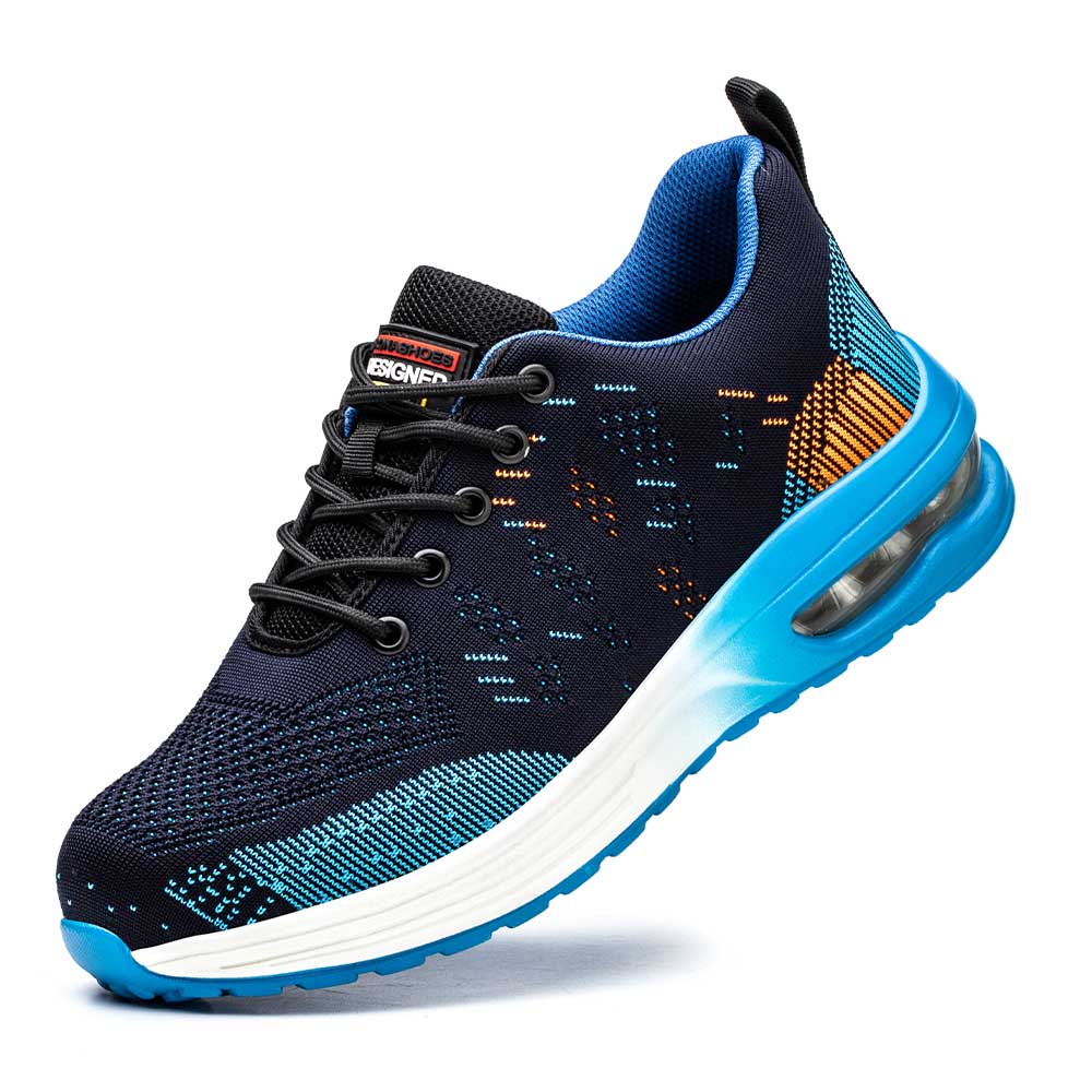 Letvægts Sikkerhedssko - Ståltå, Kevlar Sål, Skridsikker