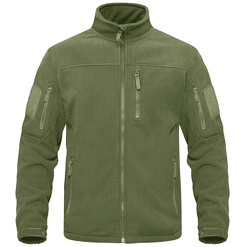 Herren Fleecejacke – Warme Softshell Outdoorjacke mit Reißverschluss
