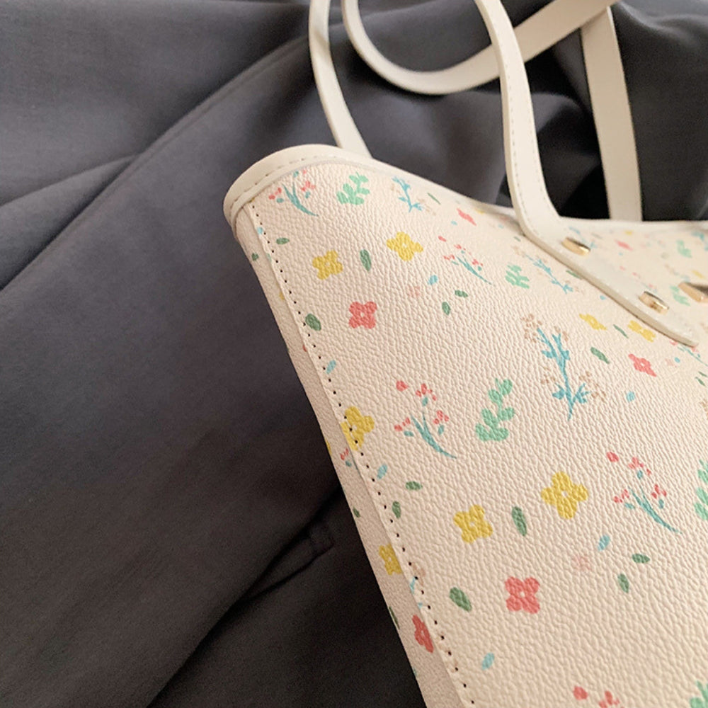 Rummelig Stilfuld Skuldertaske med Magnetlukning