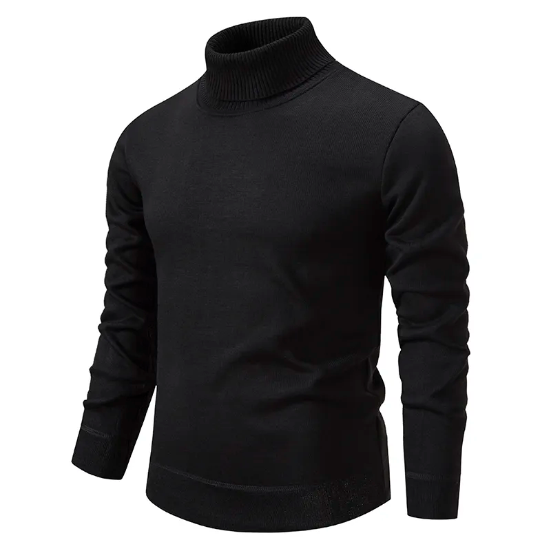 Herre Rullekrave Sweater i 100% Uld - Komfortabel og Tidløs