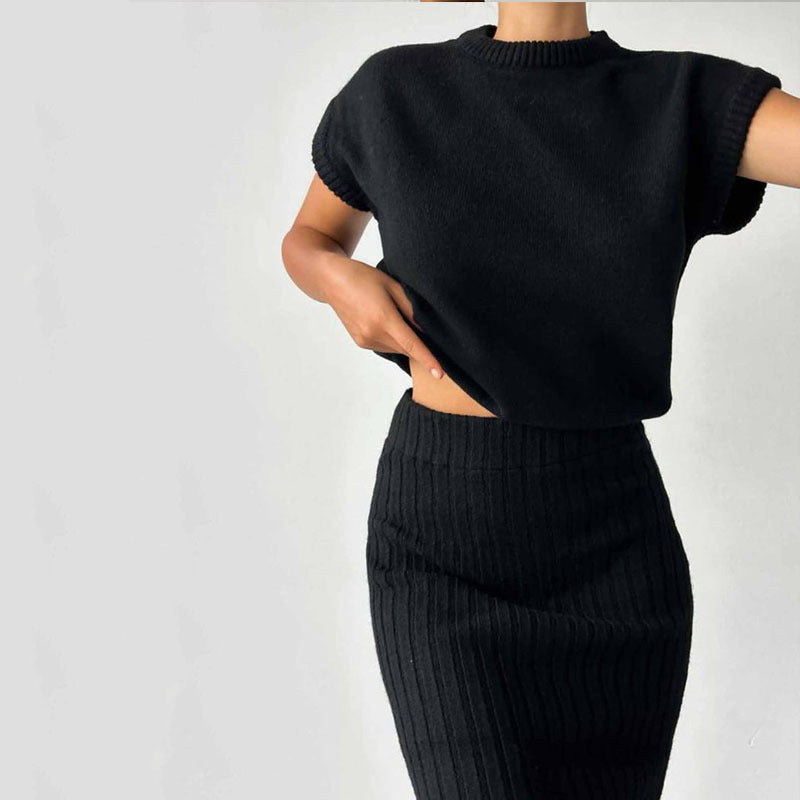 Elegant Lang Nederdel og Top Sæt til Damer