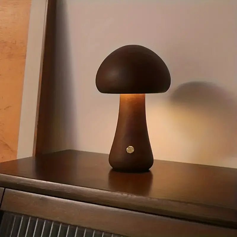 Retro Svamp Bordlampe med Blødt Diffust Lys