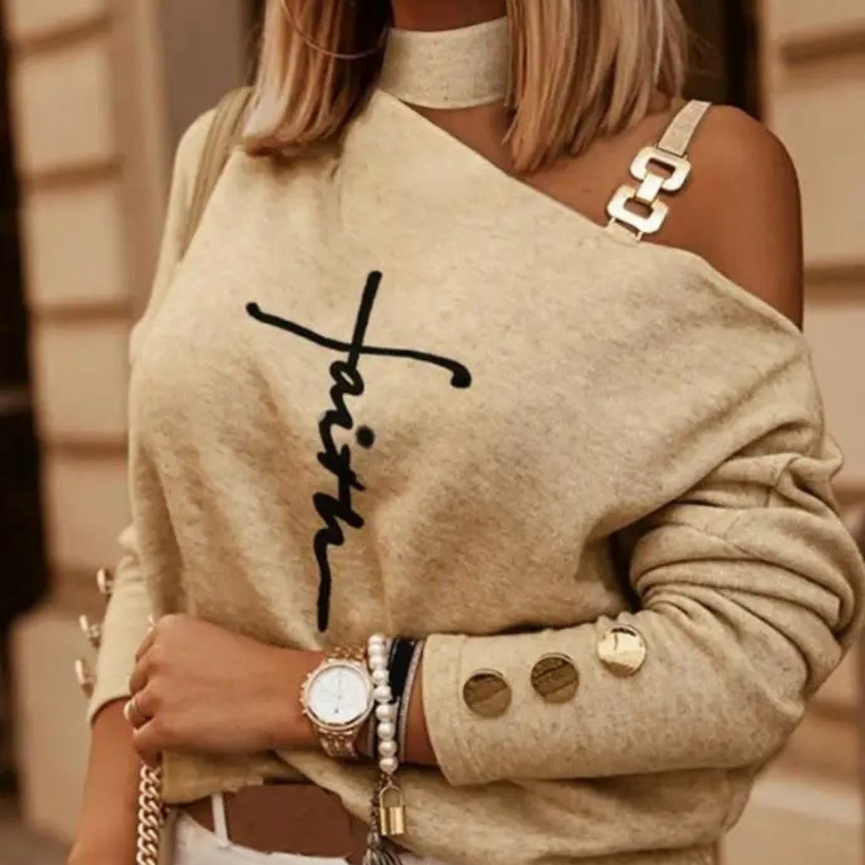 Stilfuld Elegant Damebluse af Høj Kvalitet