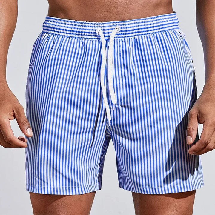 Badeshorts til Mænd - Hurtigtørrende Badebukser med Elastisk Linning