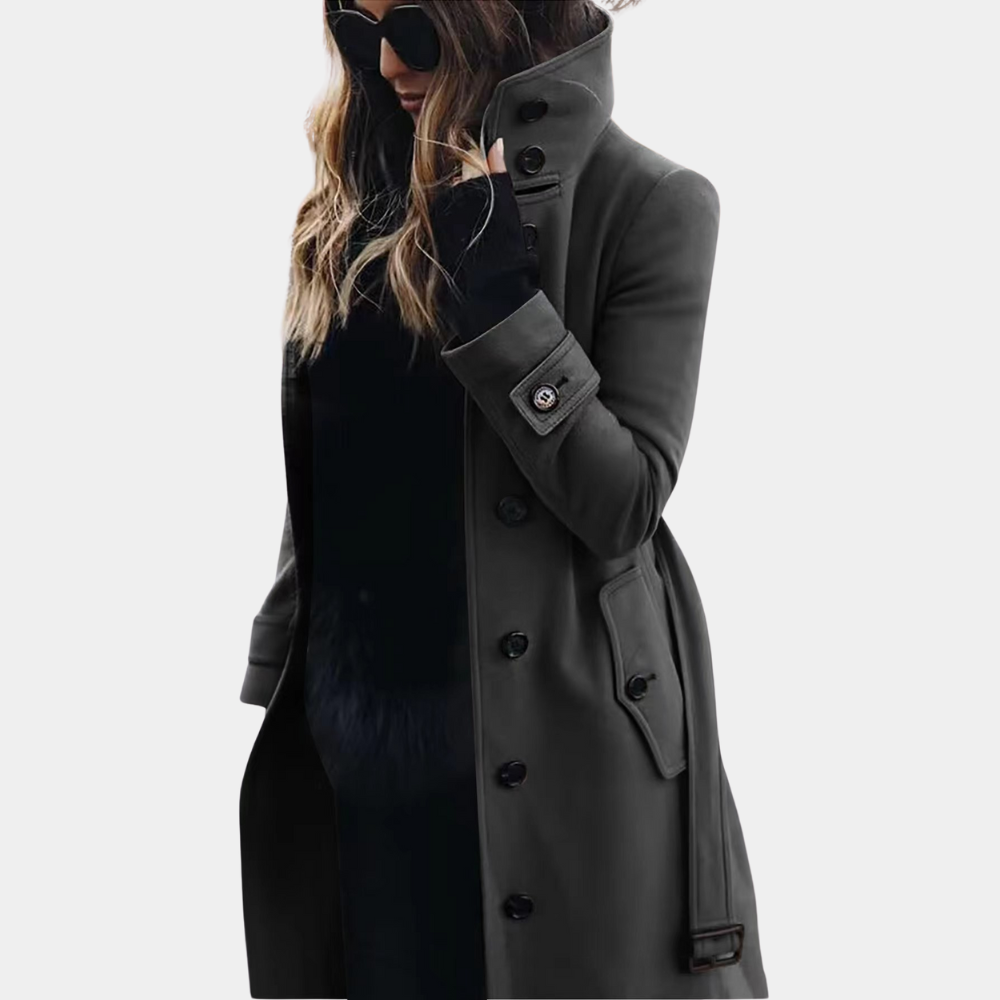LuxeAllure - Varm Trenchcoat til Damer