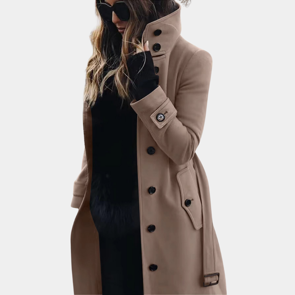 LuxeAllure - Varm Trenchcoat til Damer