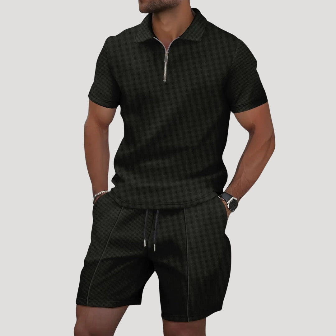 Herre Poloshorts Sæt med Lynlås