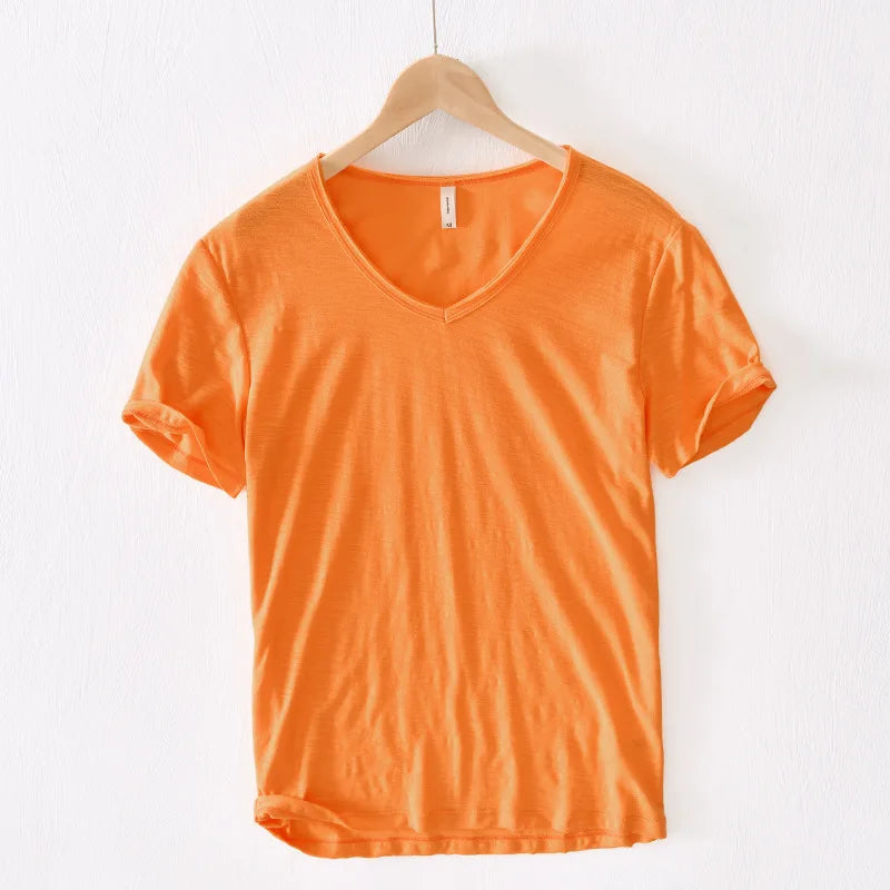 Herre V-hals T Shirt - Komfortable T Shirts til Mænd