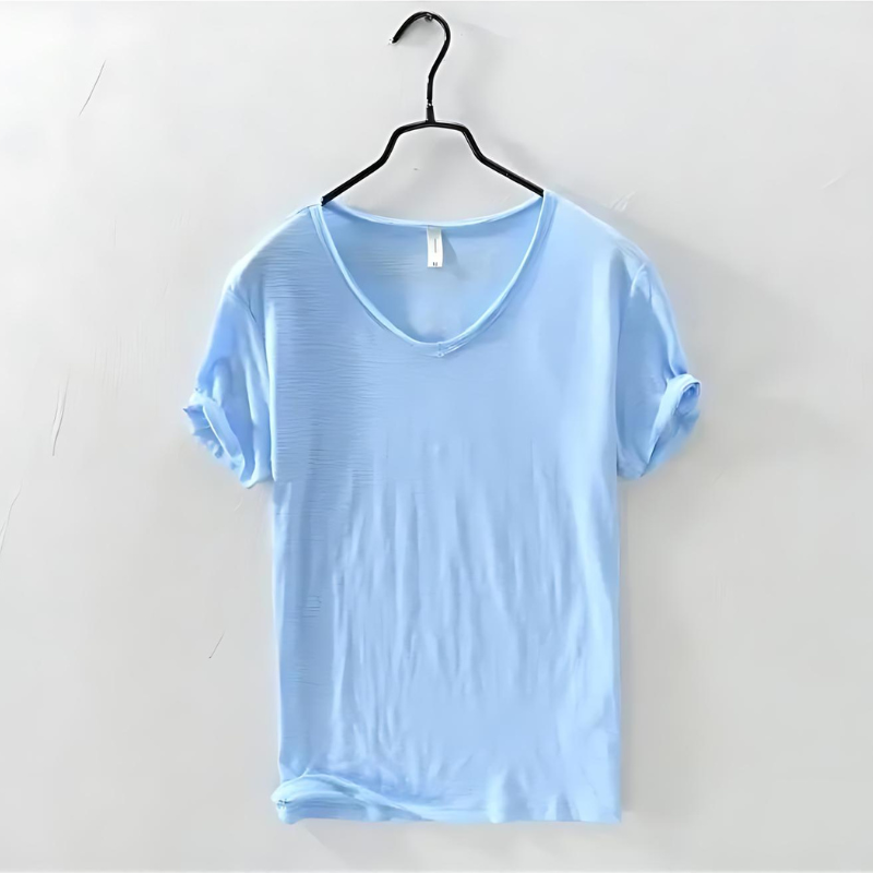 Herre V-hals T Shirt - Komfortable T Shirts til Mænd