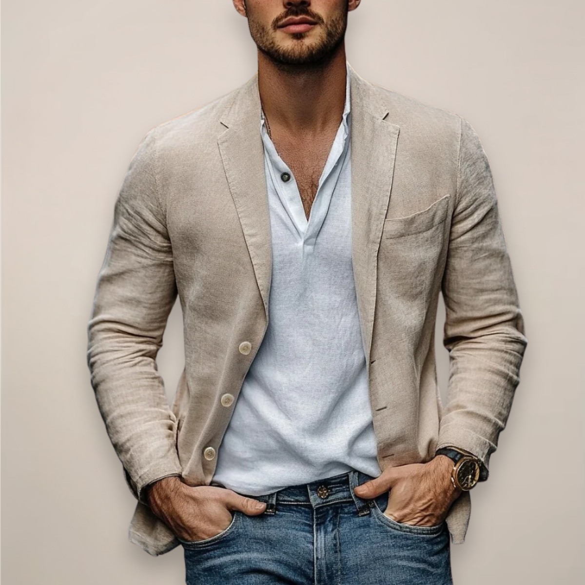 Herren Casual Blazer Sommerstil