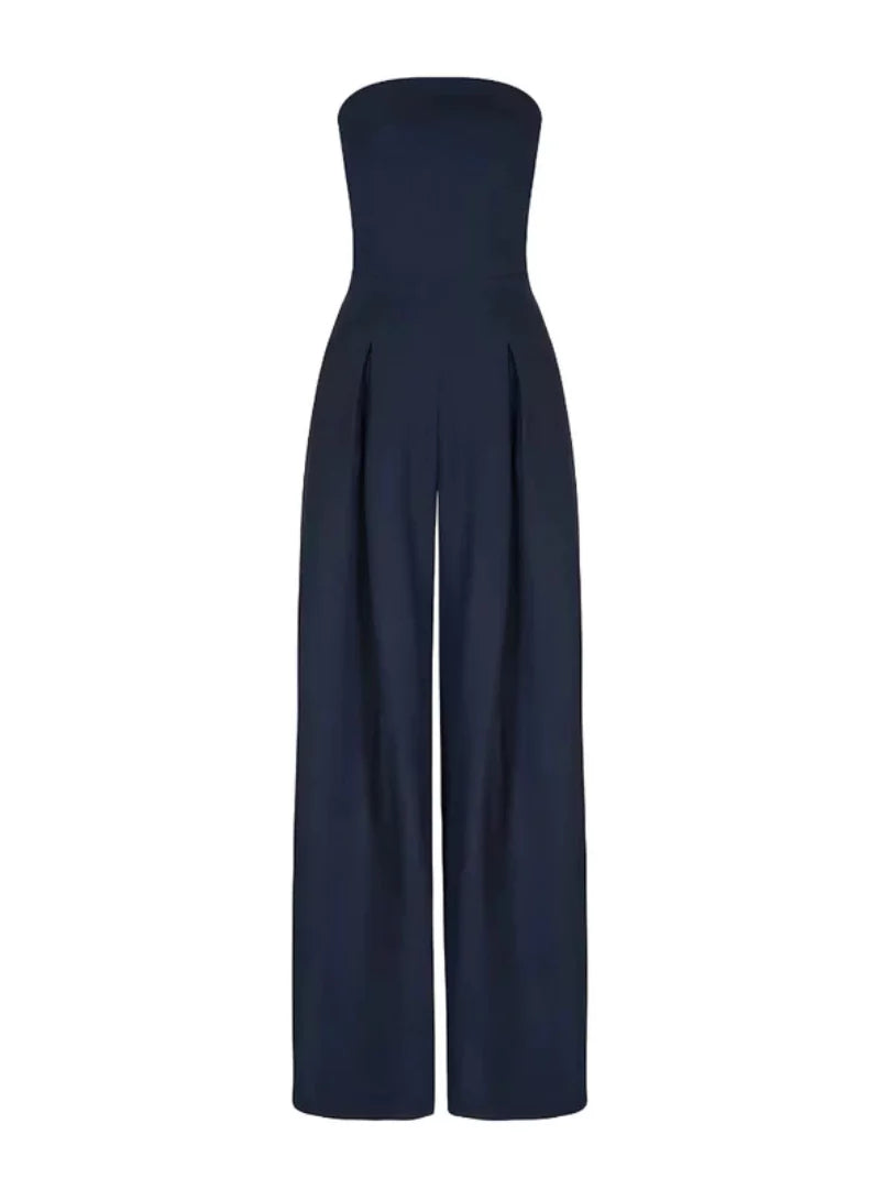 Kvinders Jumpsuit med Brede Ben - Minimalistisk Buksedragt