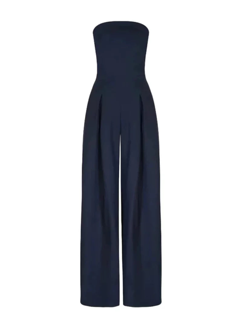 Kvinders Jumpsuit med Brede Ben - Minimalistisk Buksedragt