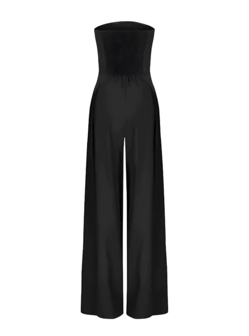 Kvinders Jumpsuit med Brede Ben - Minimalistisk Buksedragt
