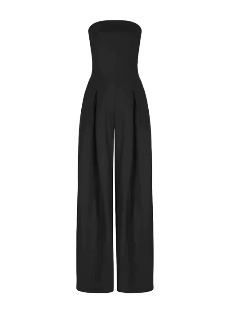 Kvinders Jumpsuit med Brede Ben - Minimalistisk Buksedragt