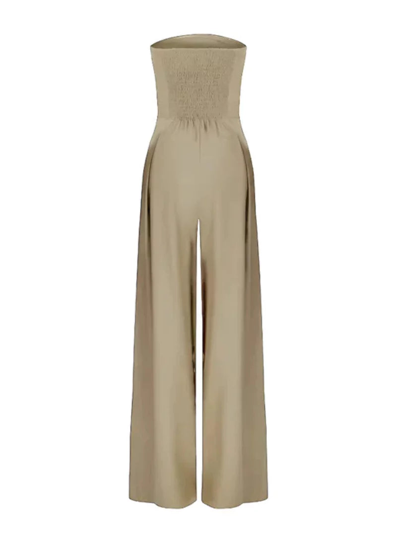 Kvinders Jumpsuit med Brede Ben - Minimalistisk Buksedragt