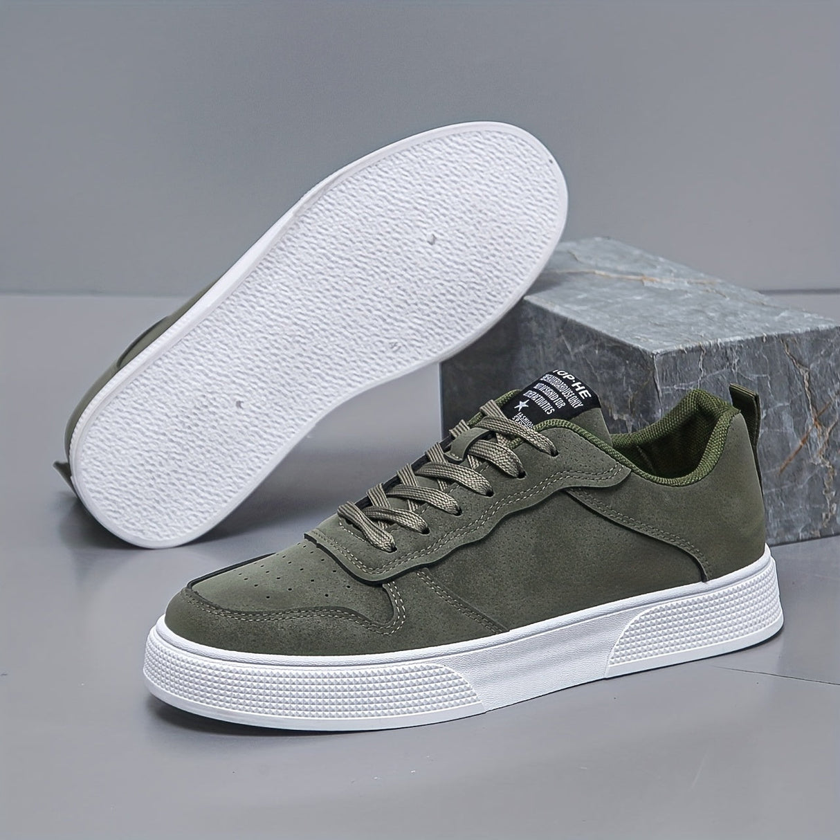 Mænds Low-Top Sneakers i Ruskind