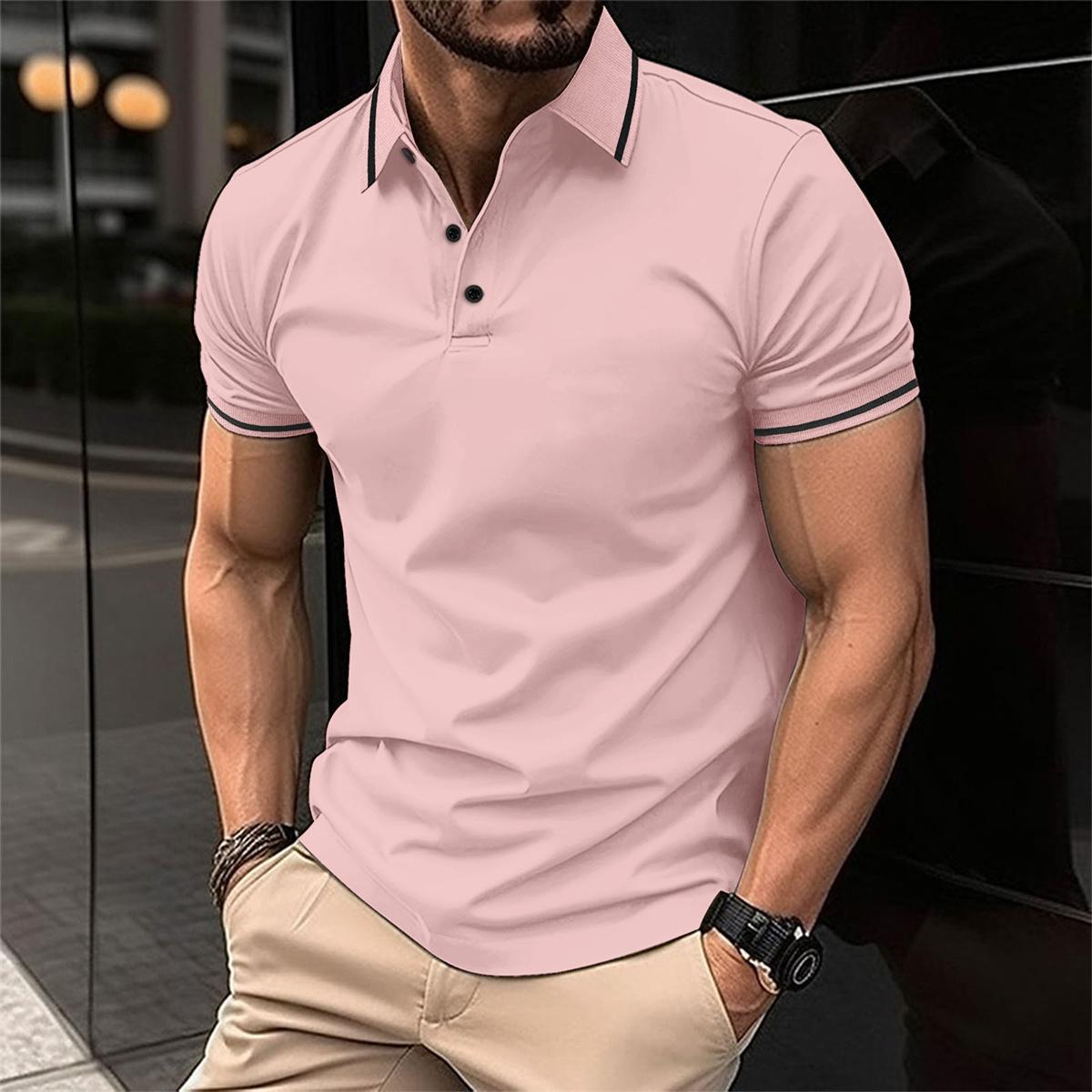 Mænds Poloshirt med Klassisk Stil