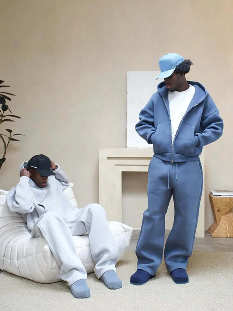 Træningssæt Mænd Oversized Hættetrøje og Bukser 4