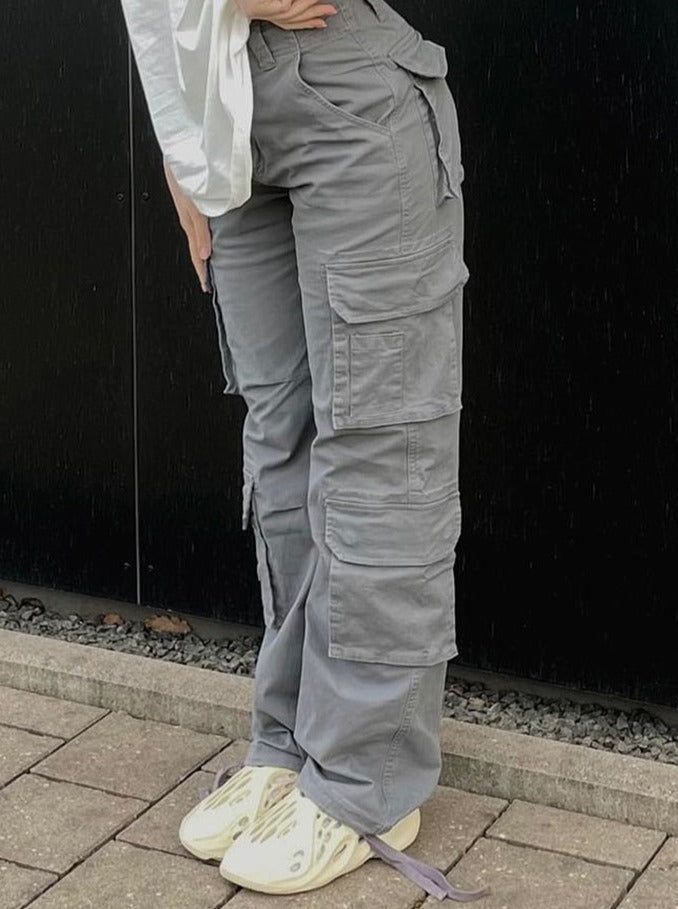 Dame Cargo Bukser – Komfortable Streetwear Bukser med Lomme Detaljer