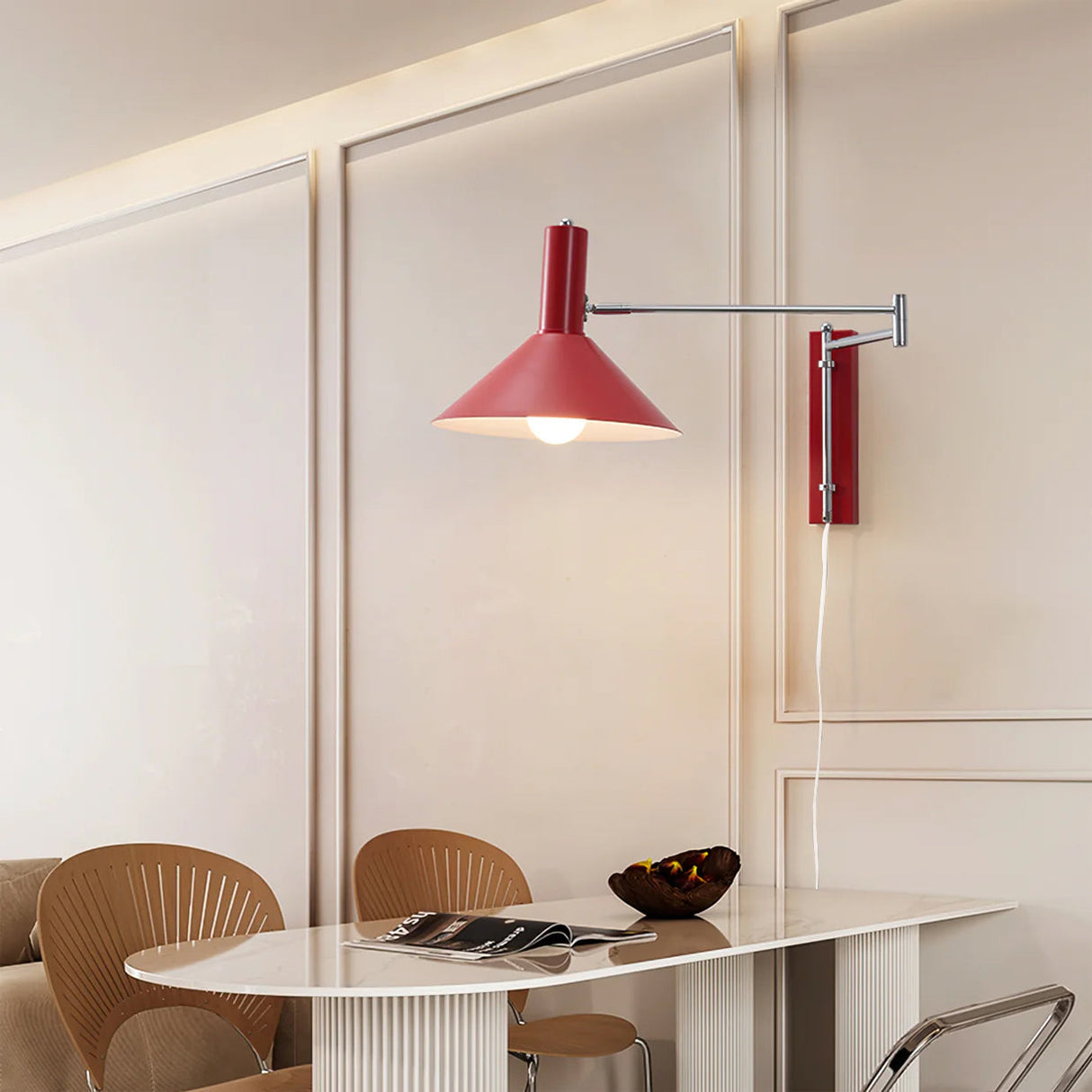 Justerbar Minimalistisk Væglampe til Soveværelse og Stue