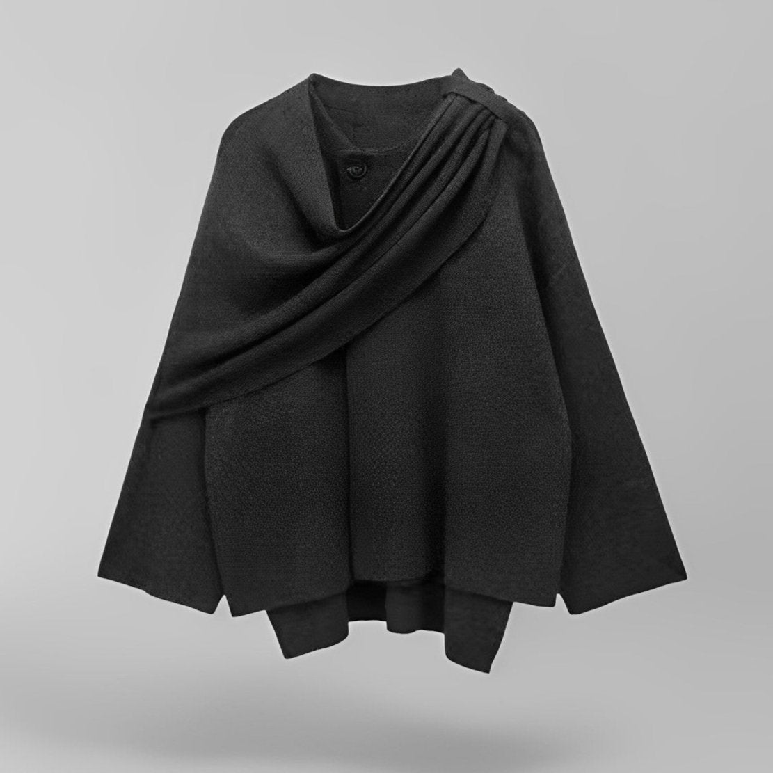 Stylish Soft Women's Cape Jacket for Elegance