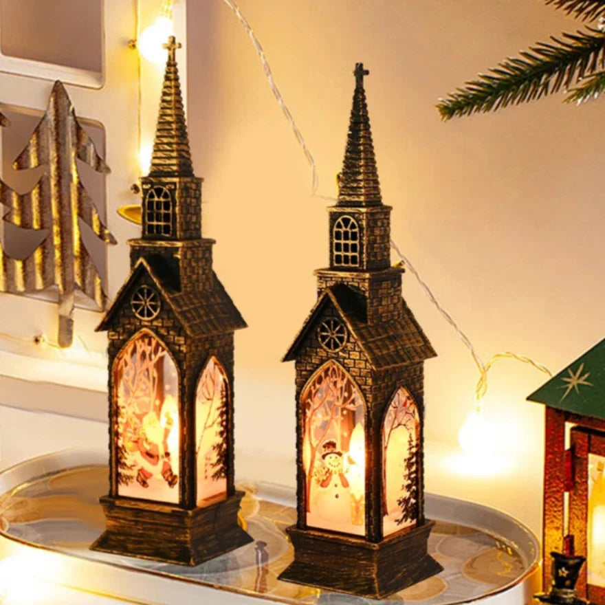LED Jule Kirkelygte – Oplyst Vinterdekoration