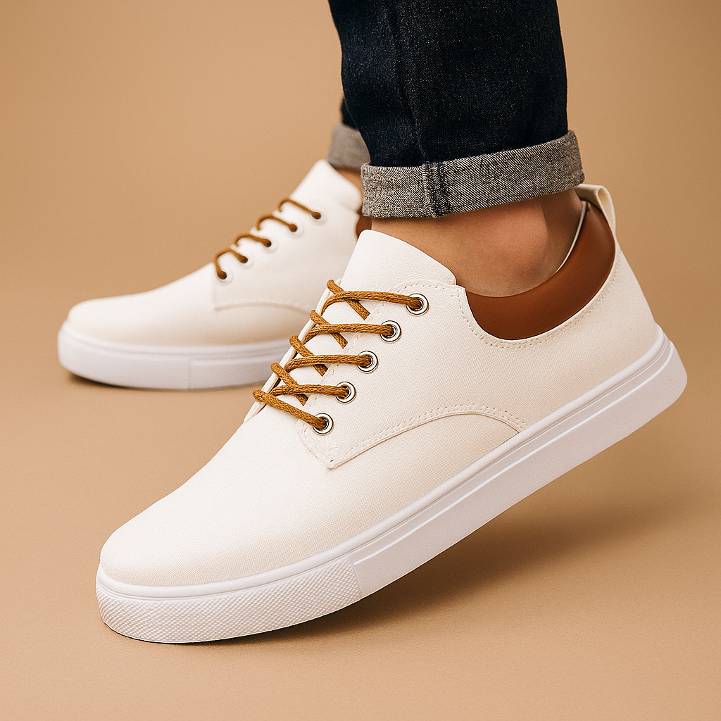 Komfortable herresko med stødabsorberende sål til daglig brug