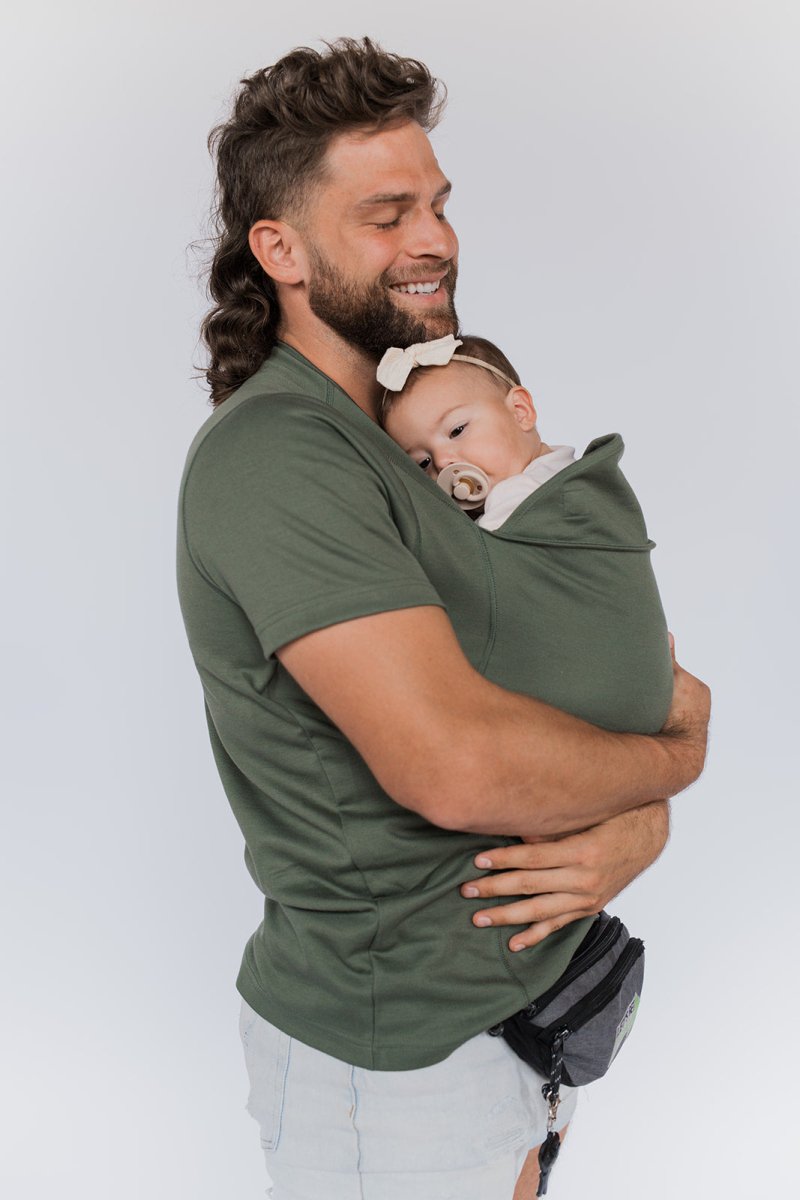 CozyCarry – Baby-Trage-T-Shirt für Eltern