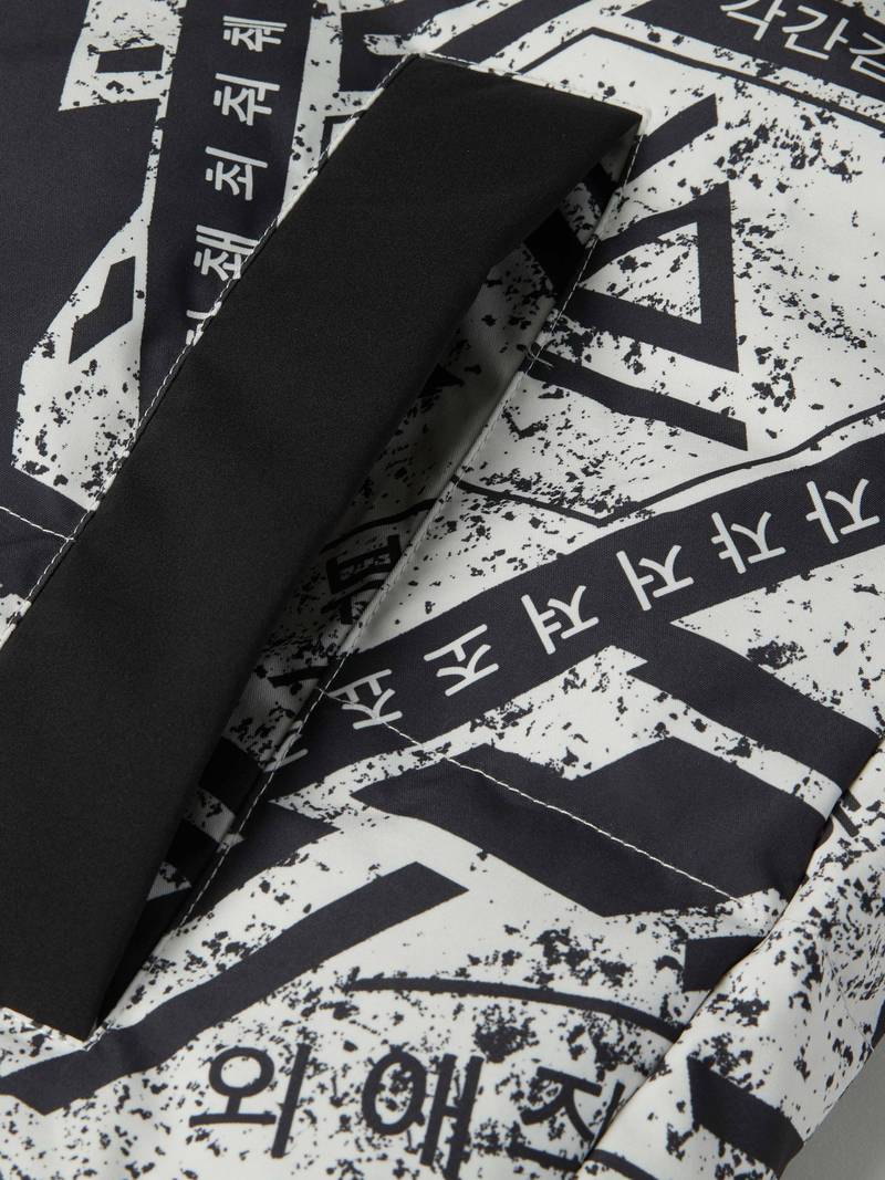 Geometrisk Pufferjakke til Mænd med Isolering