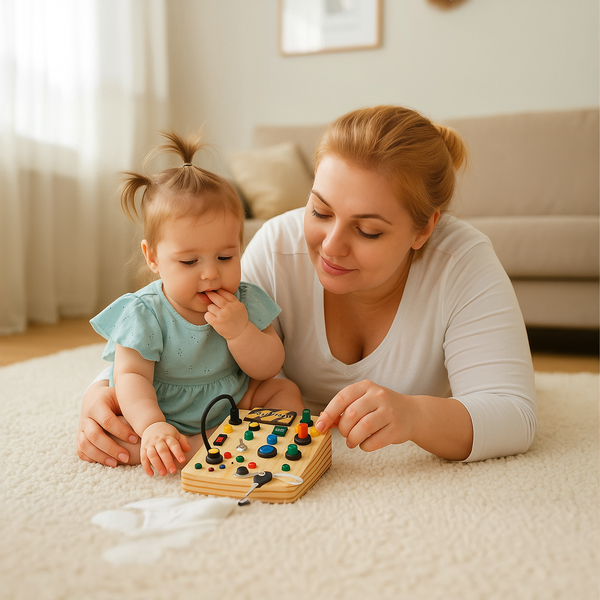 LumiBoard - Montessori Prikbræt til Børn med LED Lys