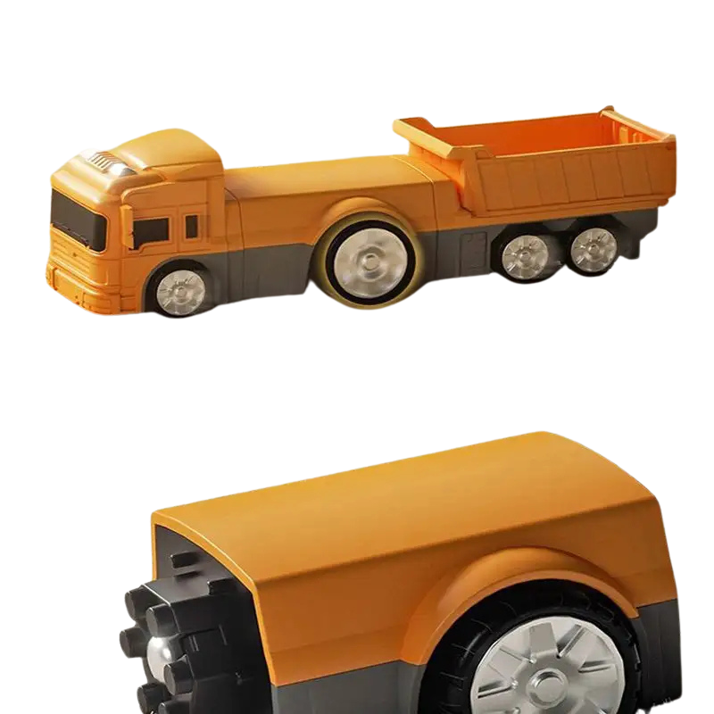 Transformerbart byggesæt – Byggekøretøjer & robot til børn