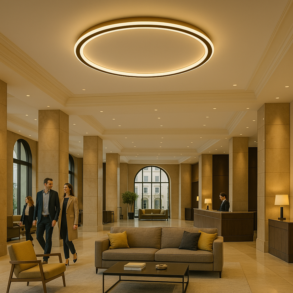 Nowoczesna skandynawska lampa sufitowa LED - ściemnialna, energooszczędna i stylowa do salonu, jadalni i przedpokoju