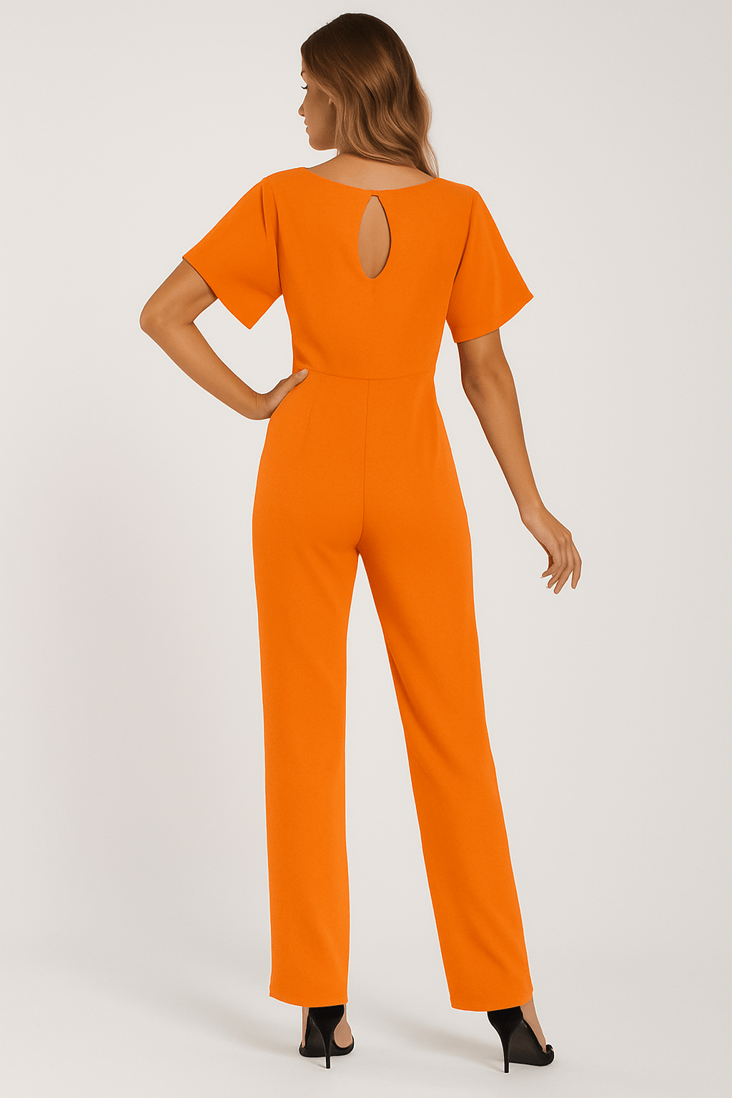 Jumpsuit med Justerbart Taljebånd og Elegant Pasform