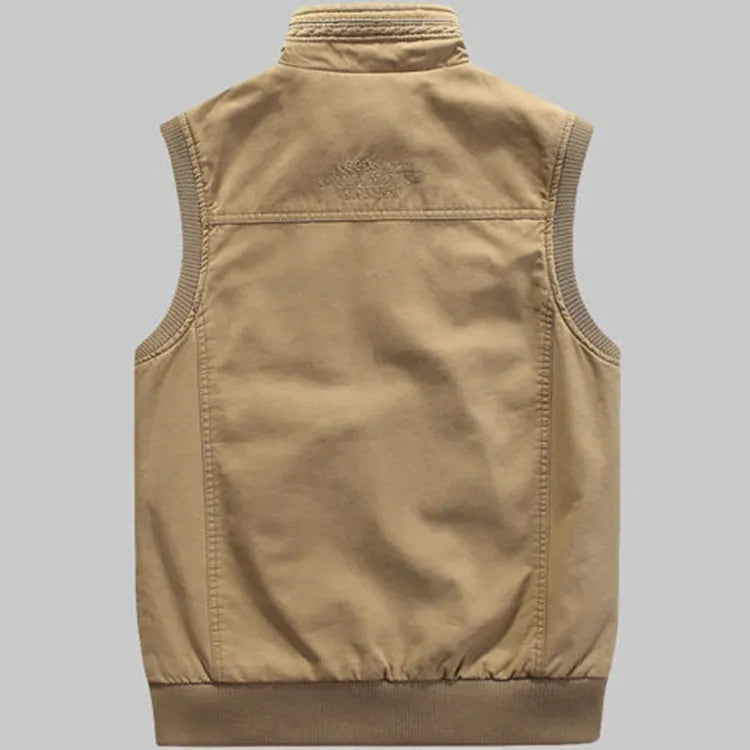 Bæredygtig vintage herre bodywarmer med flere lommer