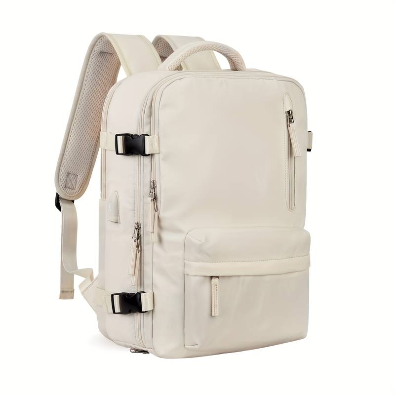 Trendy rygsæk med skorum, laptoprum og USB-port