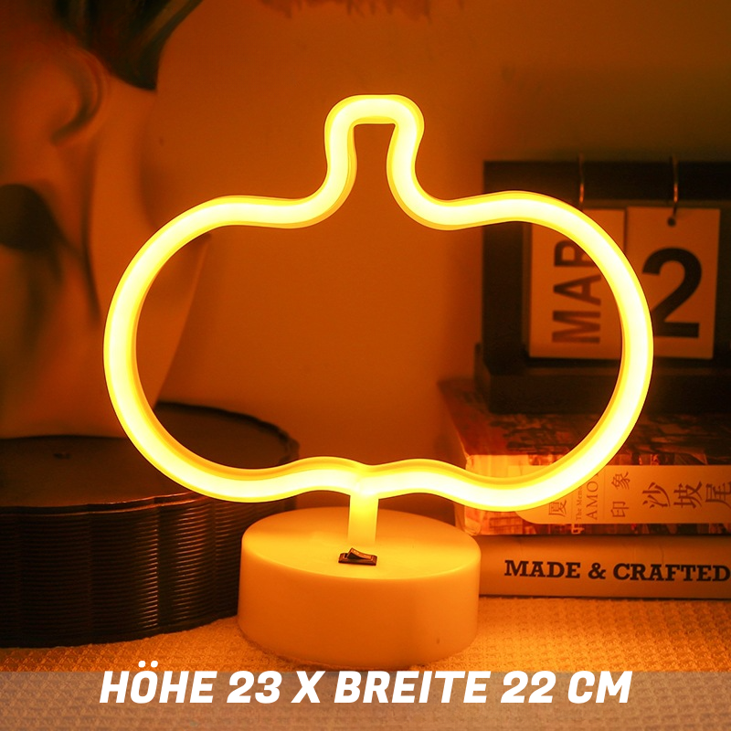 LED Neon Bordlampe – Dekorative Lysfigurer til Soveværelse & Stue