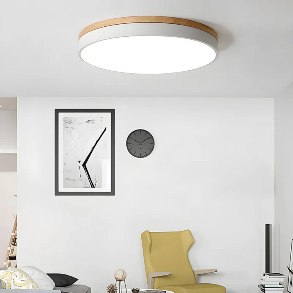 Moderne LED Loftlampe – Minimalistisk Rundt Design