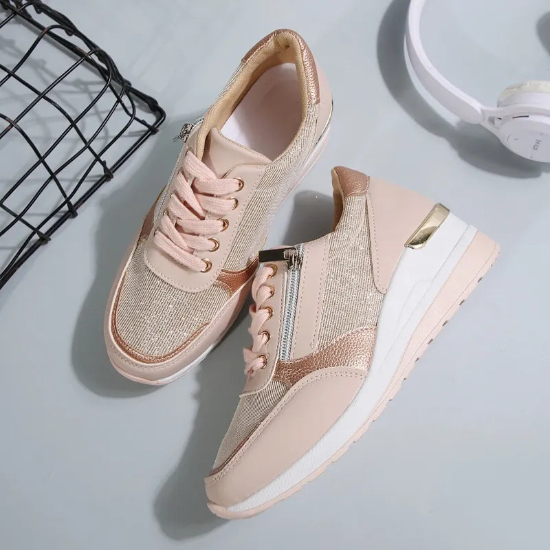 Stilfulde Dame Sneakers med Komfort og Klasse