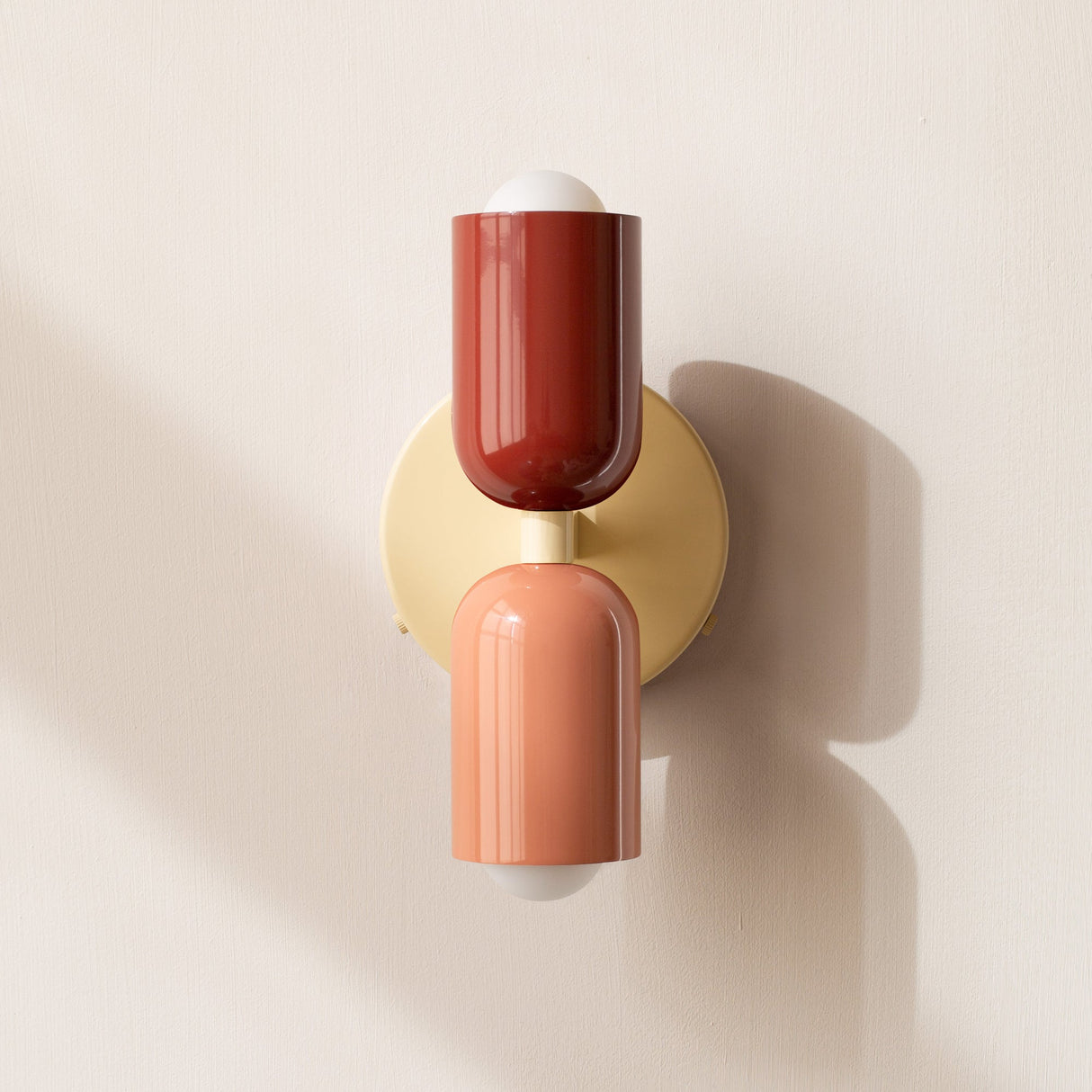 Nordisk Energibesparende LED Væglampe med To Hoveder i Rustfrit Stål