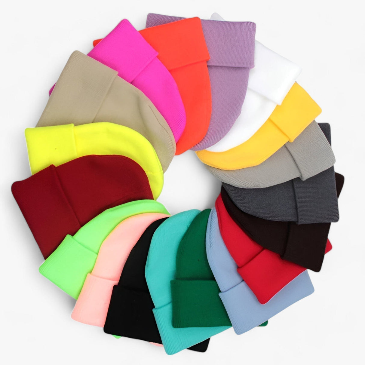 Basic Strikket Beanie – Unisex Vinterhue med Minimalistisk Design