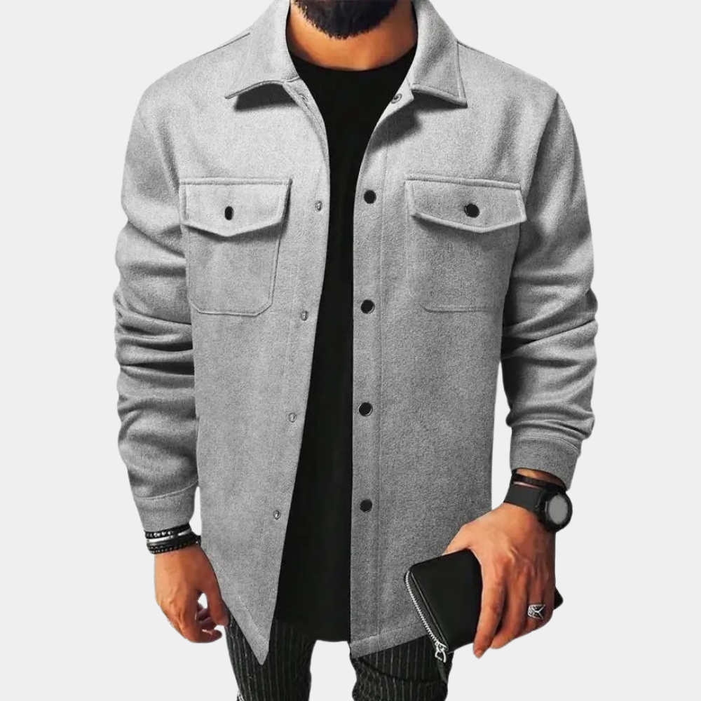 Komfortabel og Varm Herreskjorte til Kolde Måneder