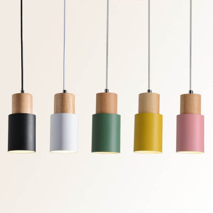 Cylinder Aluminium 1-światło LED Lampa wisząca Nowoczesny design