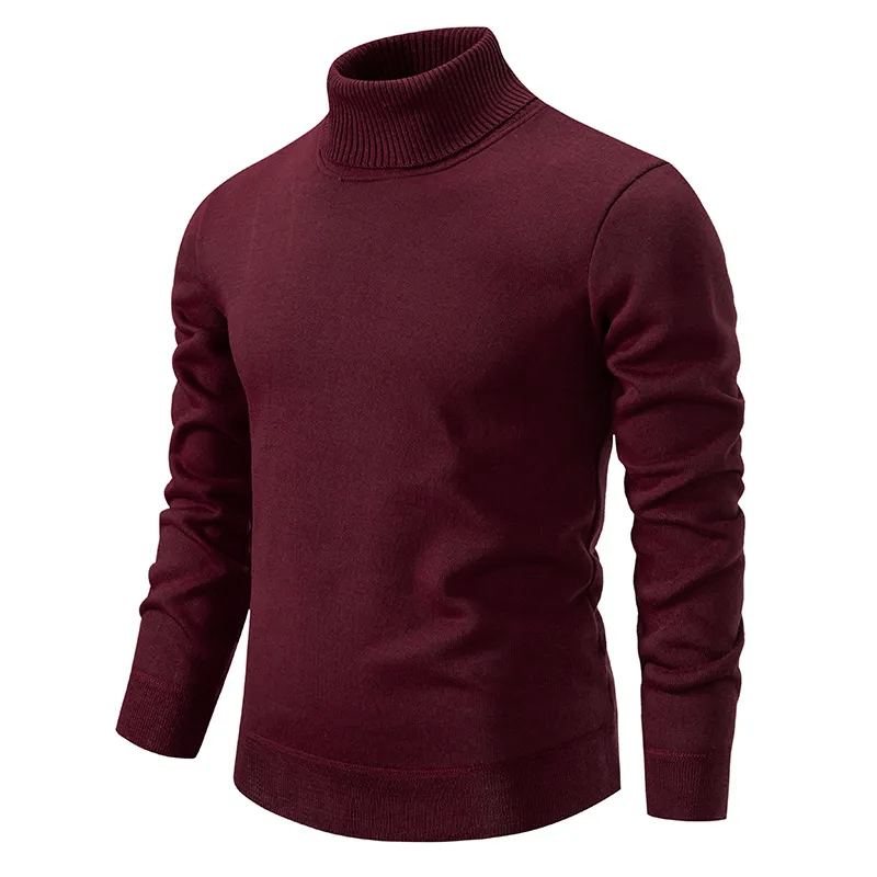 Herre Rullekrave Sweater i 100% Uld - Komfortabel og Tidløs