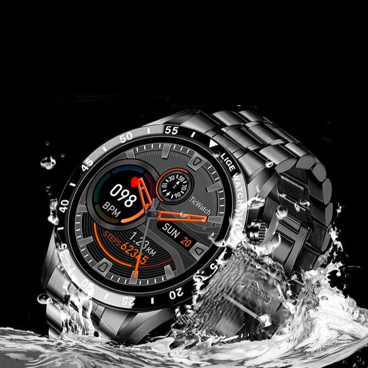 Smartwatch til Mænd | Multisport & Sundhedstracker | Bluetooth Opkald