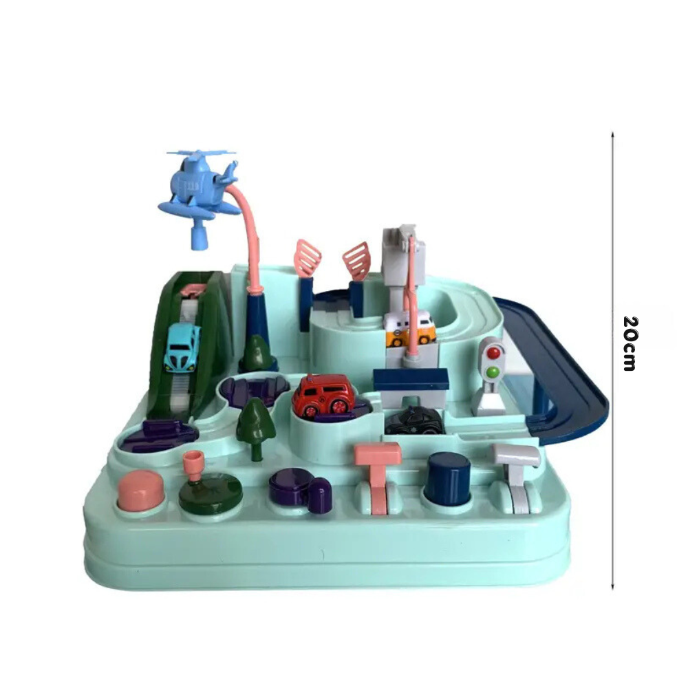 Magnetyczna Autostradowa Mata do Zabawy – Interaktywny Zestaw Przygodowy Montessori z Samochodami