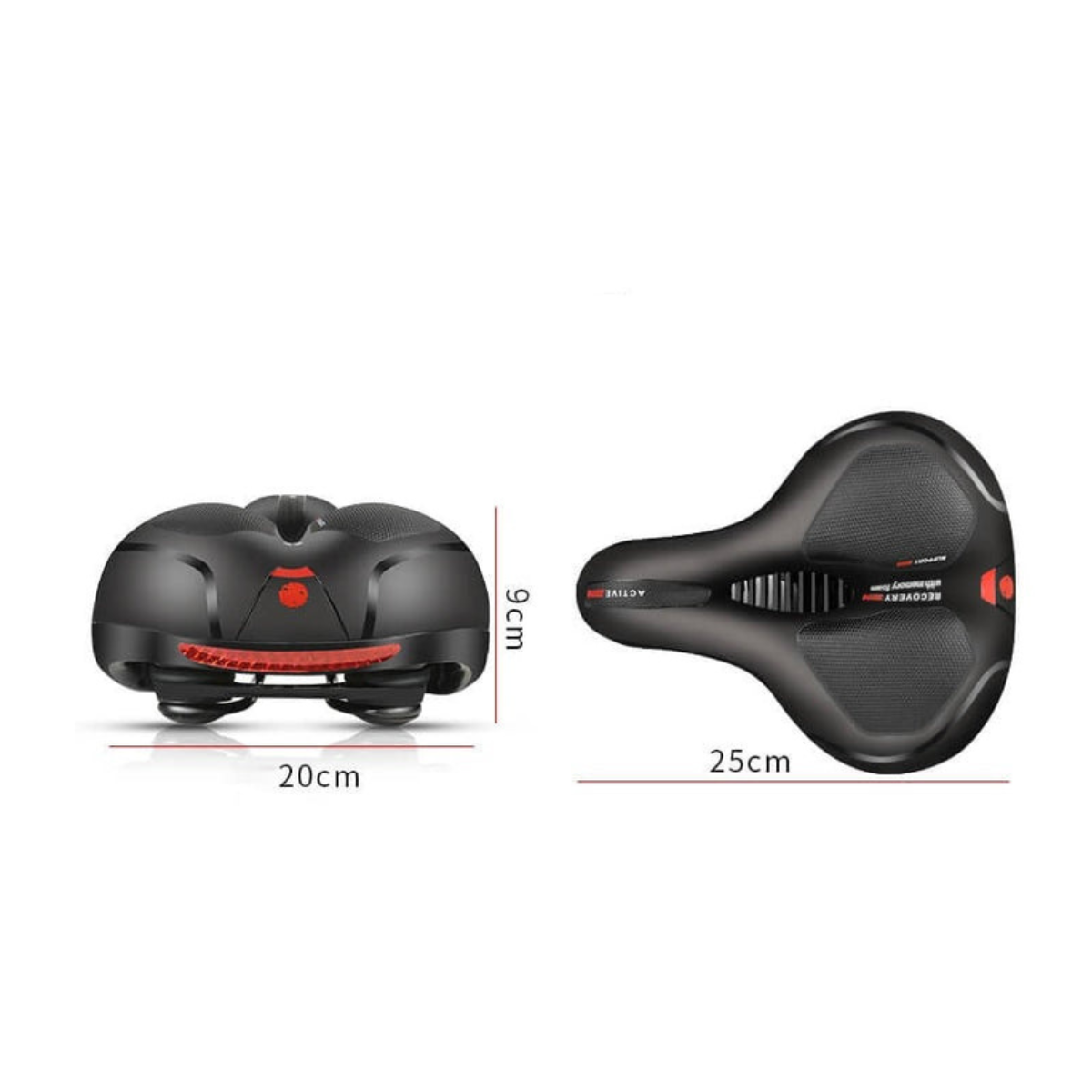 Åndbart cykelsadel for komfort og sikkerhed